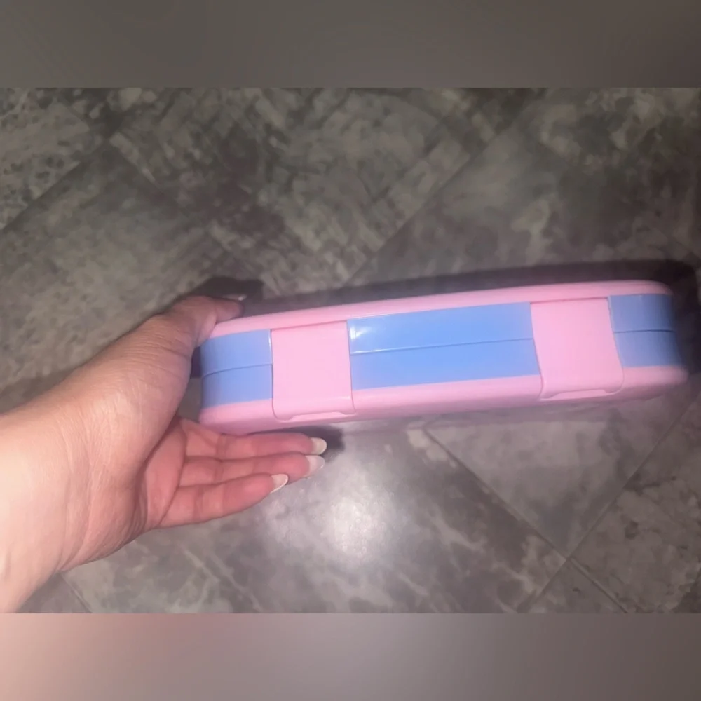 Bentgo Kids 5 Compartment Bento Lunch Box Leakproof Lavender Galaxy Pink Blue